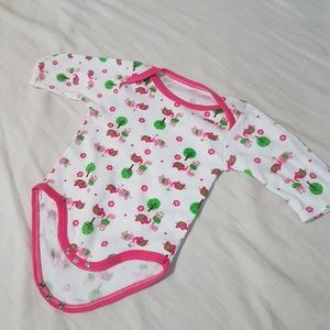 Long Sleeve Baby White Onesie